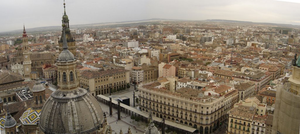 Zaragoza desde torre del Pilar by MOR