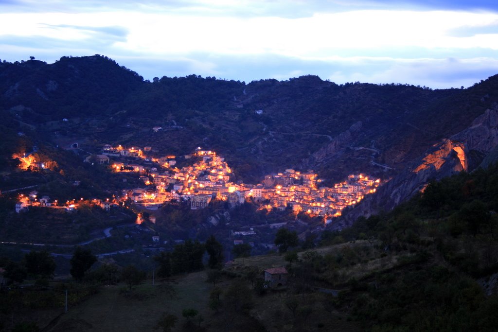 Castelmezzano from Pietrapertosa - Evening by Sorta Noscia