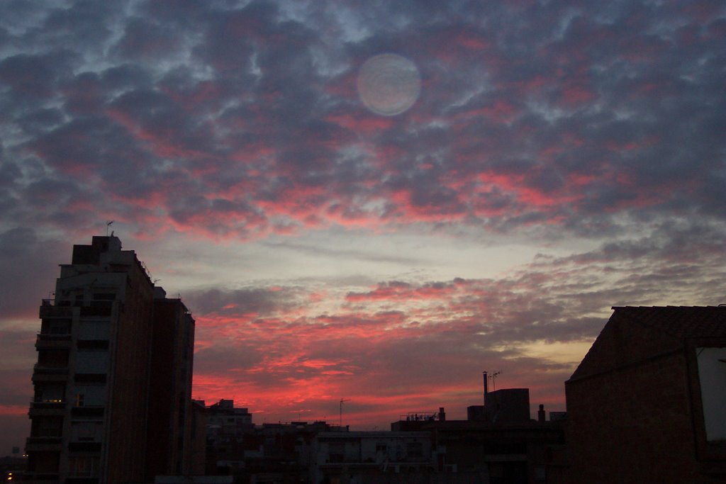 Puesta de sol en Hospitalet by mauricefer