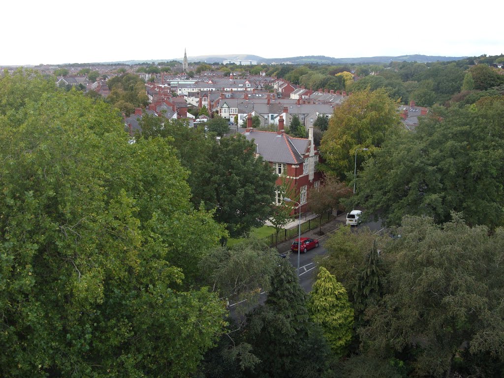 View from St Margaret's Church Tower, Penylan, Cardiff by Meic W Caerdydd