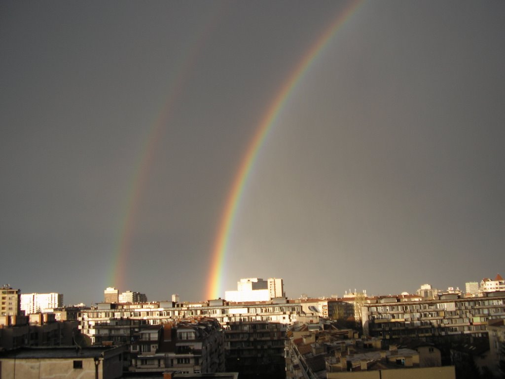 Double Rainbow over Sofia by Spacey Tracey