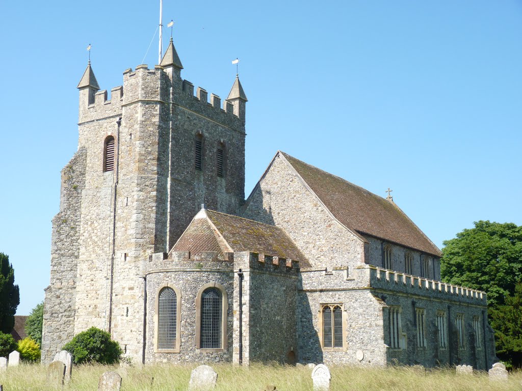 Church of St Gregory and St Martin - Wye by kentpast.co.uk