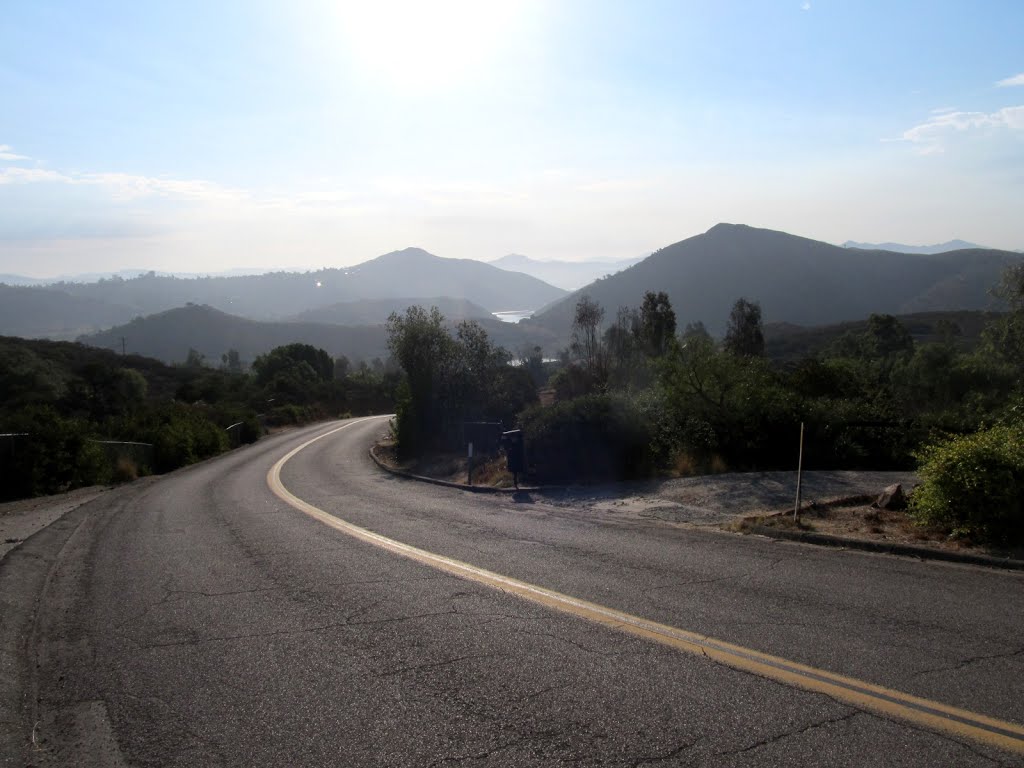 Mt Israel Rd, looking south back toward Lake Hodges by Smorg