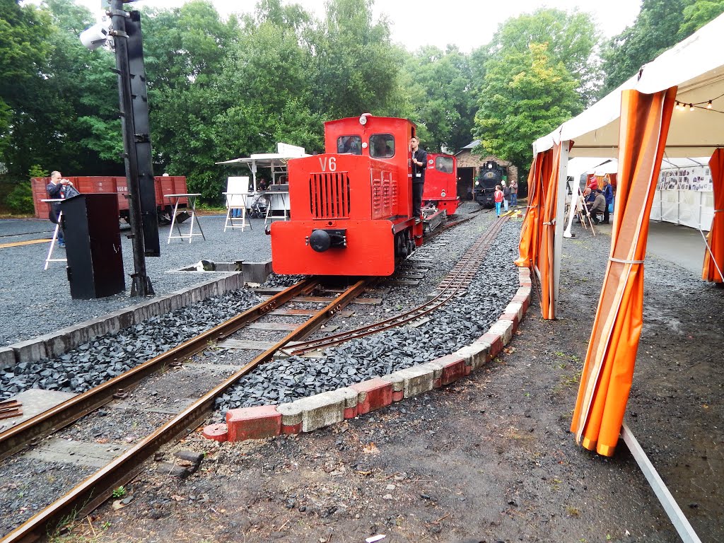 Asbach , Westerwald / Germany: Impressionen während "Sommerfest 2013" aus dem Eisenbahnmuseum der "Bröltal - Schmalspur - Eisenbahn" in "Asbach". Abgelichtet im August 2013. Asbach, "Westerwald" / Germany: Impressions during the summer festival 2013 in the Railroad - Museum of the dismantled "Bröltal narrow - gauge railway" in "Asbach". Photographed in August 2013. by © "Earth Views"