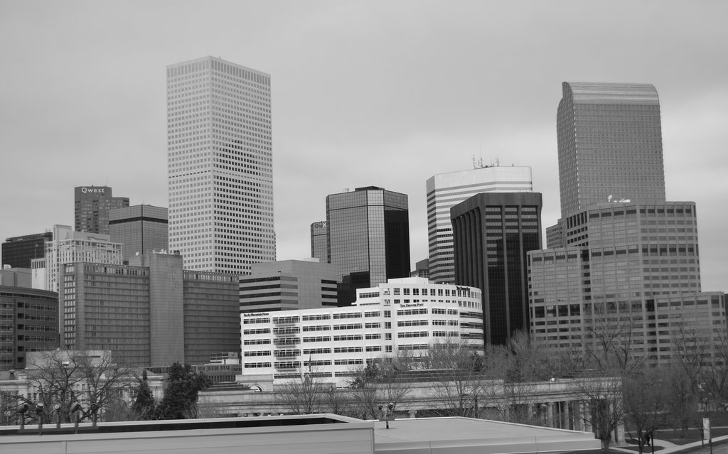 Denver Skyline from Denver Art Museum by drew