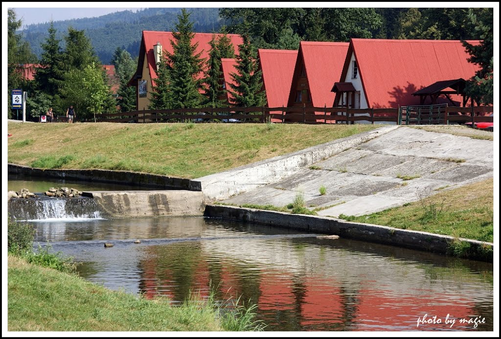 BRENNA. Domki campingowe nad Brennicą/Summer houses on Brennica River by Krystyna Koch-magie*