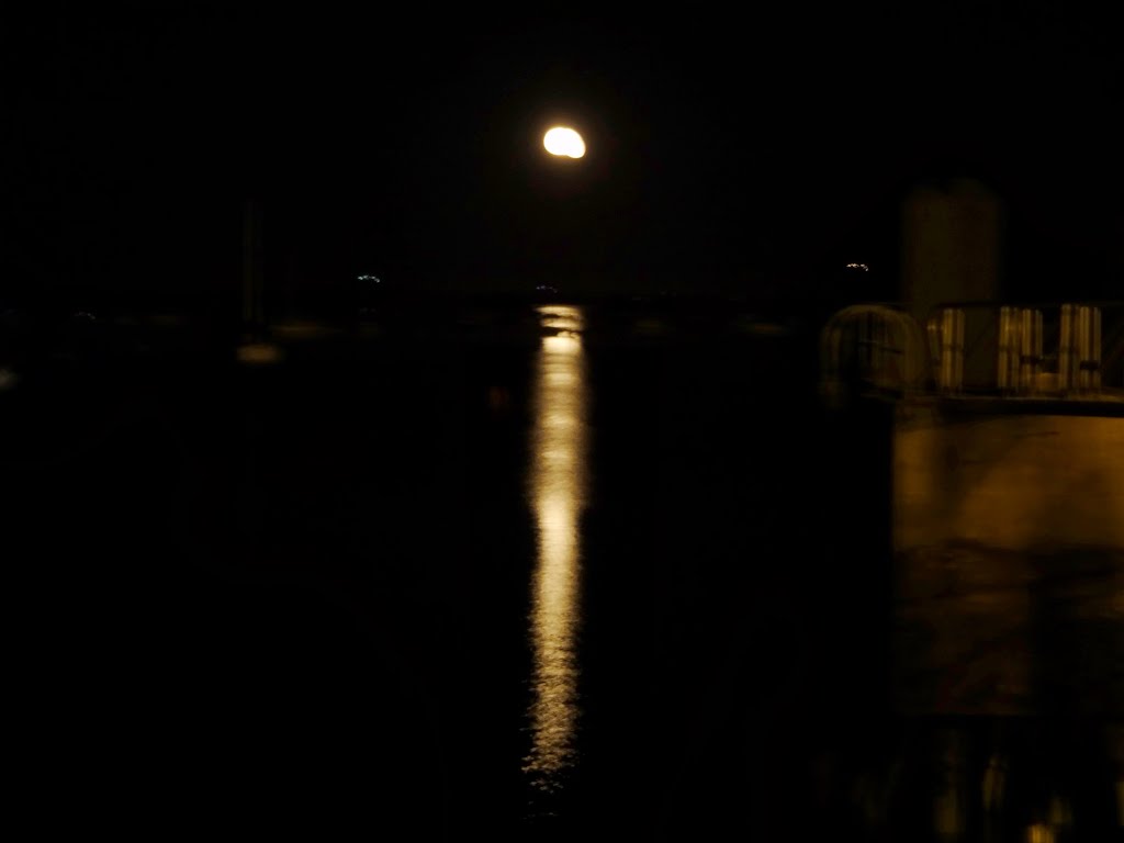 Moonlight at the Rockland Ferry Terminal by MementoMori