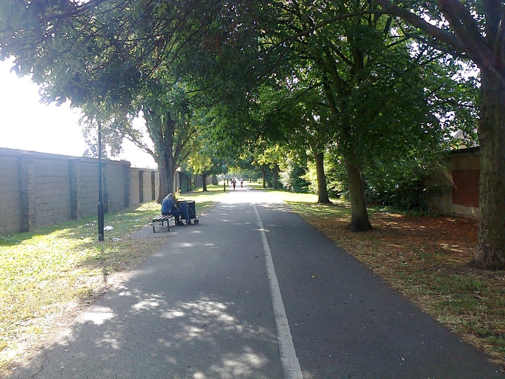 Public footpath heading South East by Shimmerxxx