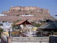 View Of The Fort From Saji Sanwri Guest House by rmkjain