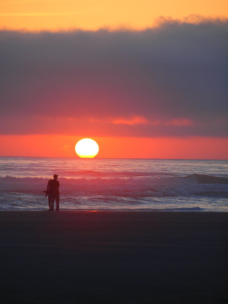 Lovers Sunset by James W Moore