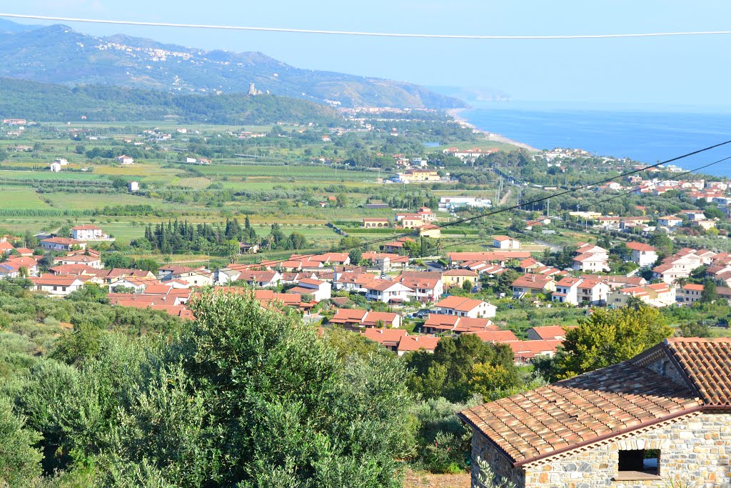 Panorama di Casal Velino Marina dal capoluogo by Geosergio