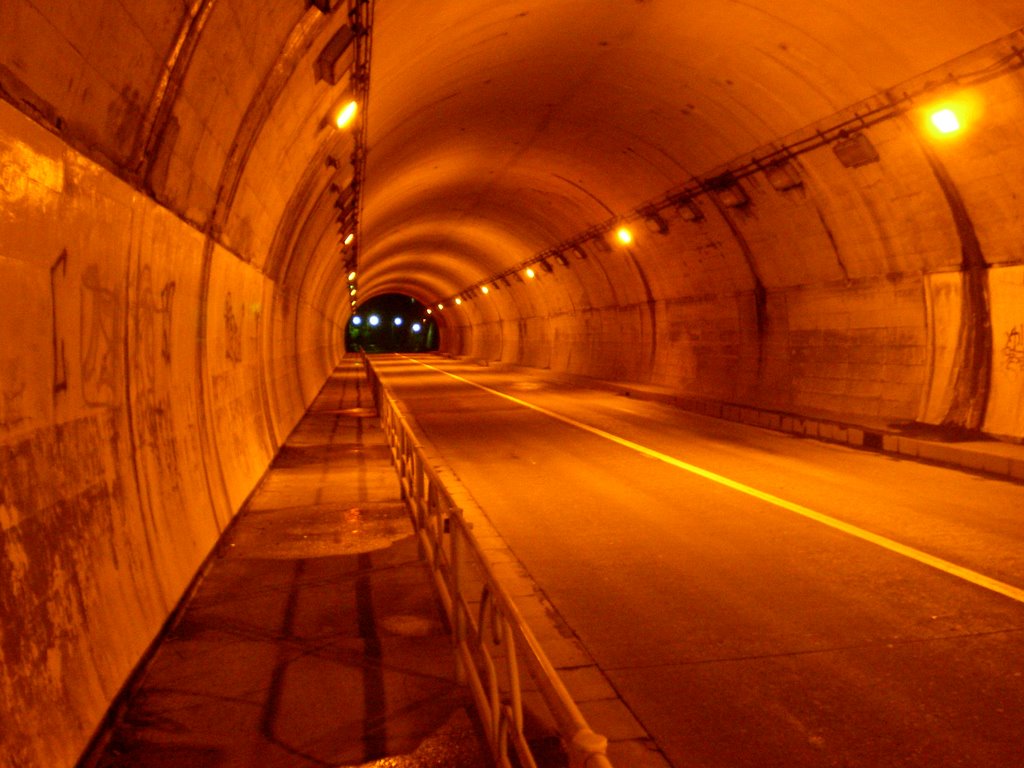 Tunnel away from shiromaru station by alminking