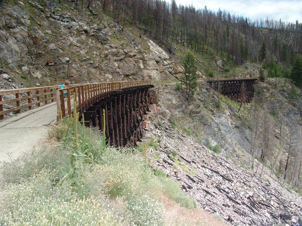 Myra Canyon Trestles by Derek Hanking