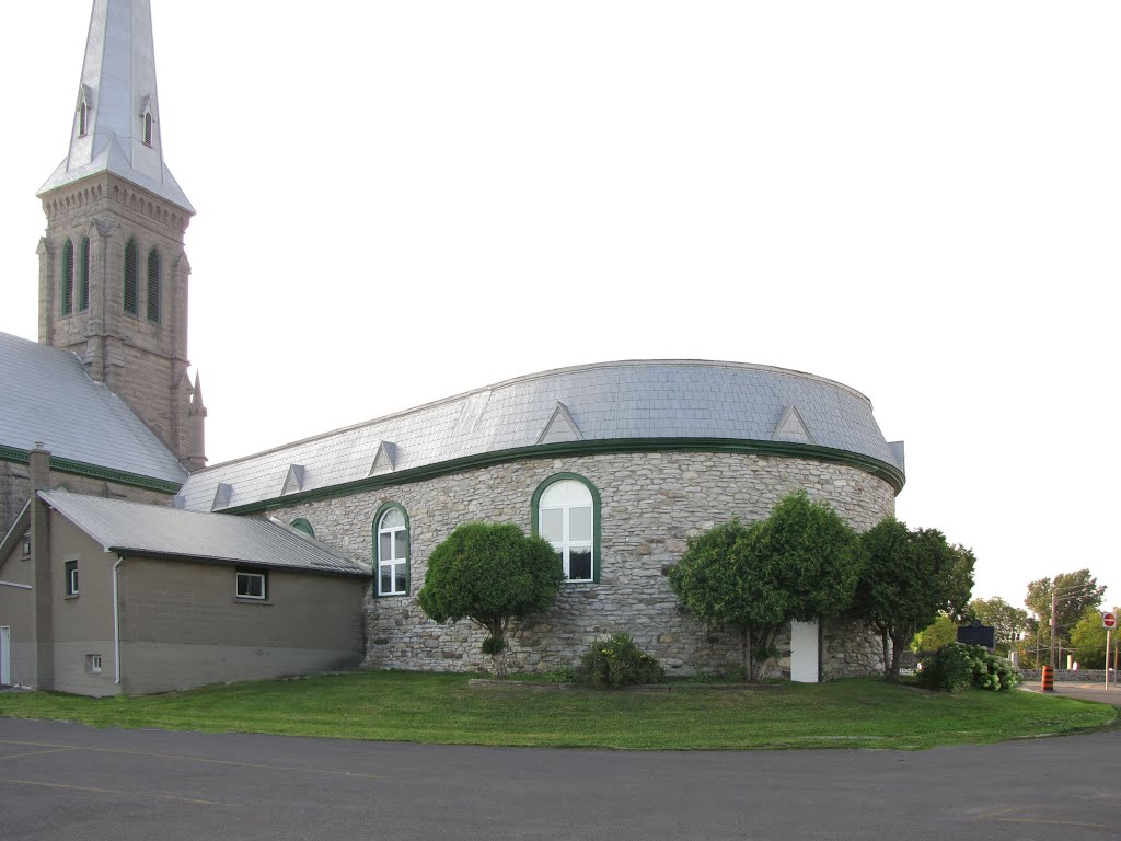 The oldest stone building in Ontario built as a church and served the congregration until the larger church was built next door in 1860. It was built in 1801, used as a hospital in the war of 1812. It is part of St.Andrew's Catholic Church. by Steve Manders