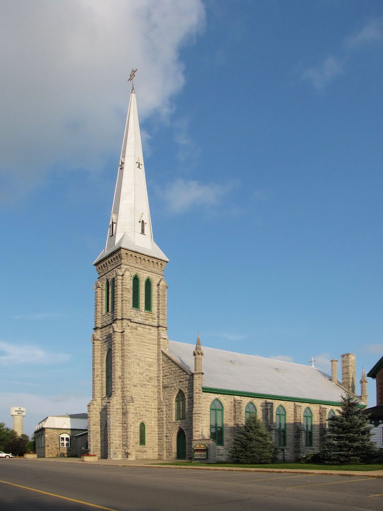 St.Andrew's Catholic Church. This beautiful building built in 1860 replaces the one next to it, (lower left) which was built in 1801. by Steve Manders