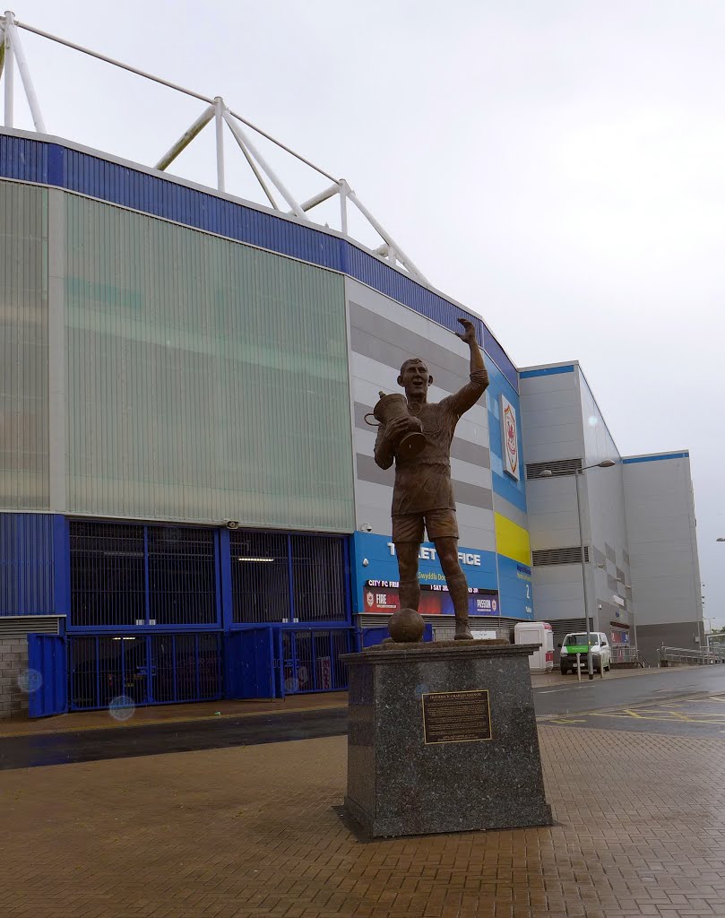 Frederik Charles Keenor statue (Cardiff City Stadium) by spiritualizedkaos