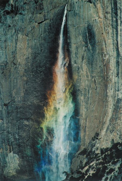 Yosemite Falls rainbow from Glacier Point by bbonney