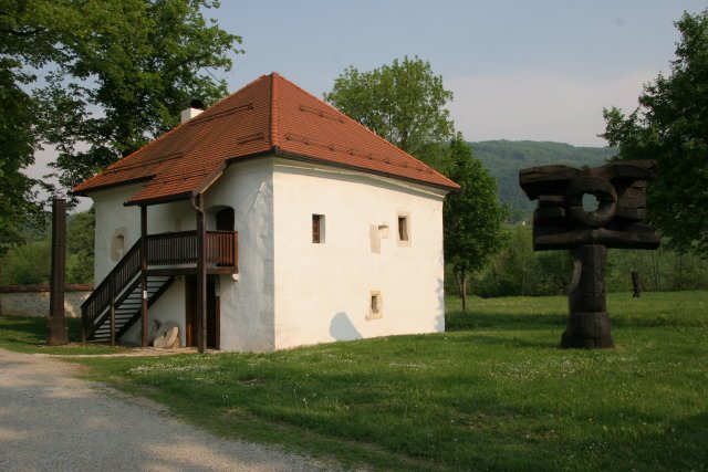 Entrance of the Samostan in Kostanjevica na Krki by Gábor Ligeti