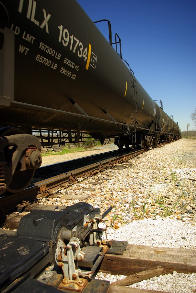 Fast moving Train by Tony E. Walker