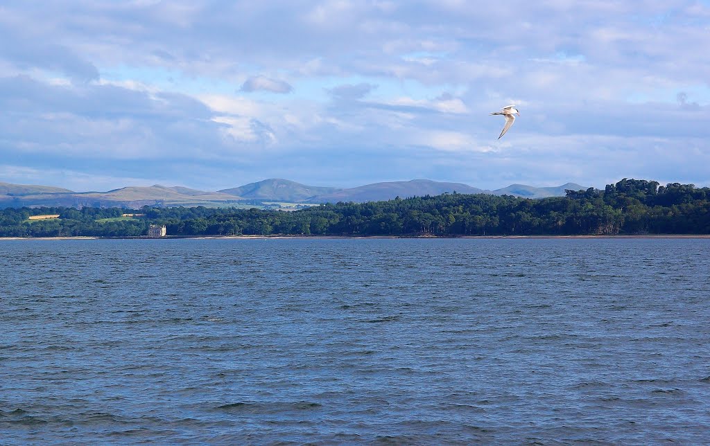 View of Dalmeny Estate and Pentland Hills from Fife by Chris. H.