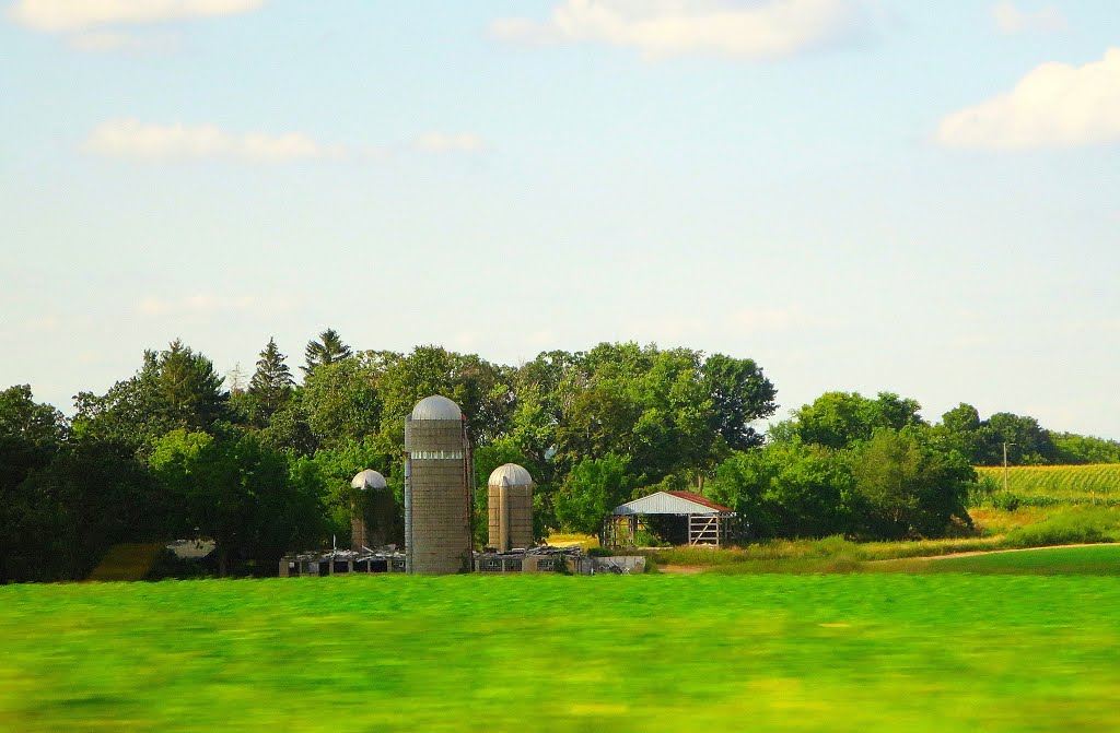 Farm with Three Silos by Corey Coyle