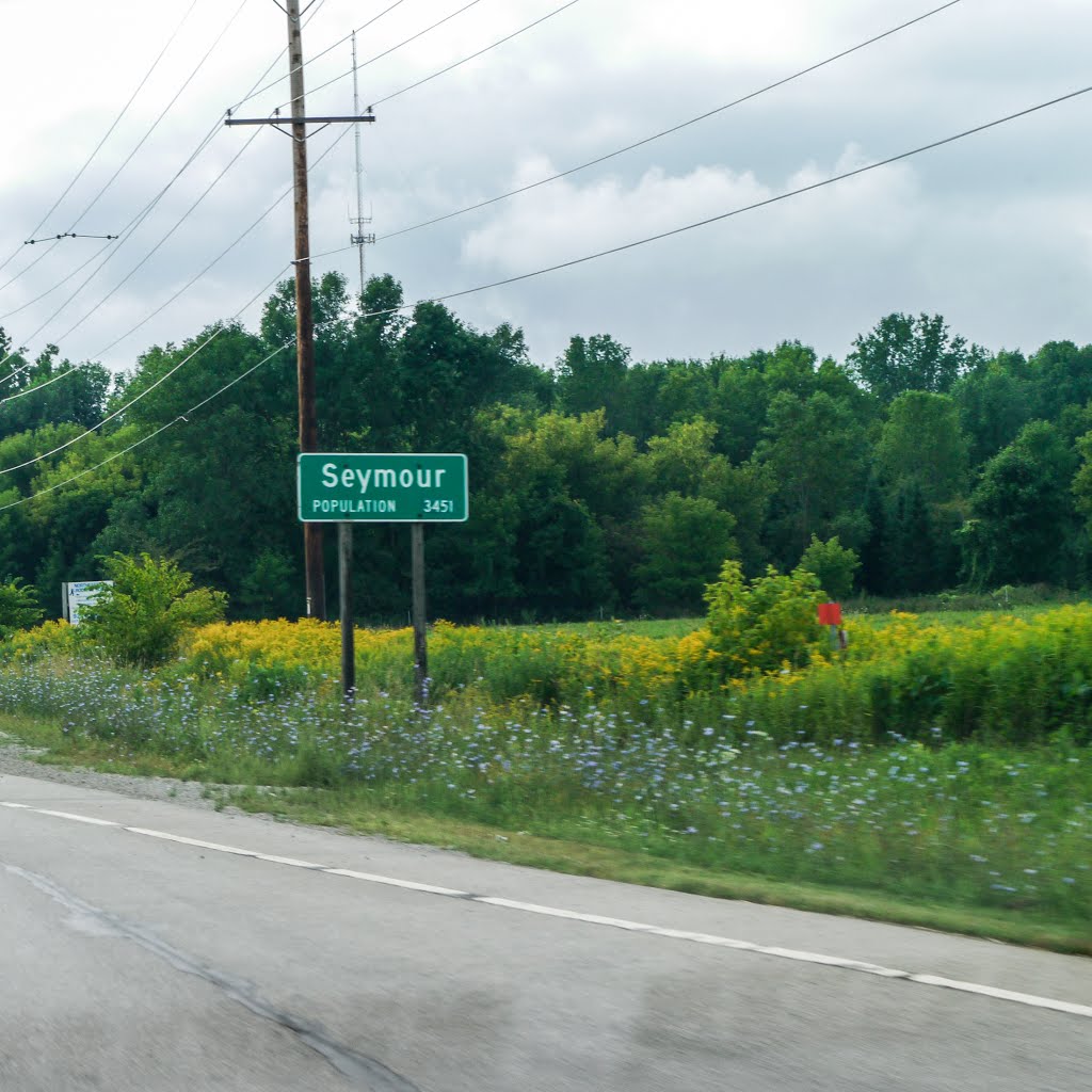 Seymour Wisconsin population sign by D200DX