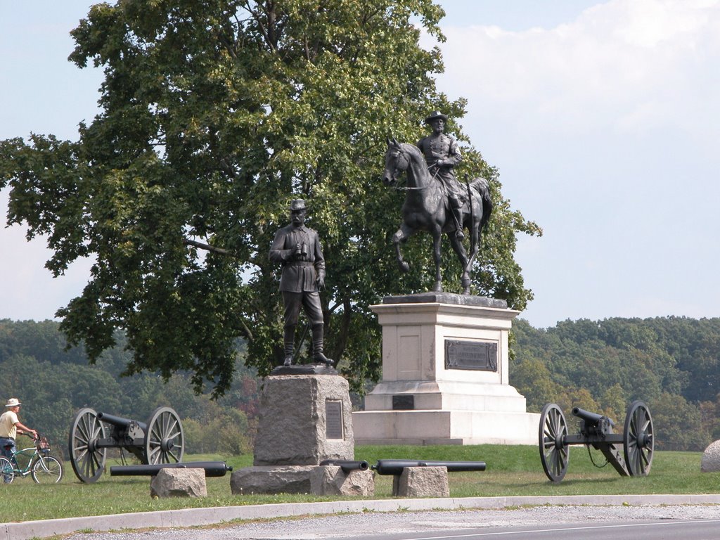 General John Buford & General John Reynolds Memorials, Chambersburg Pike at Stone Avenue by Seven Stars