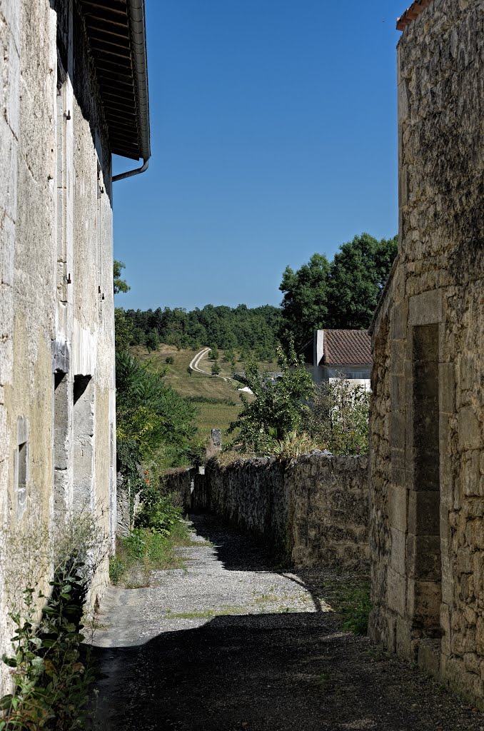 A side street in La Tour-Blanche - Sep 2013 by Mike Stuckey