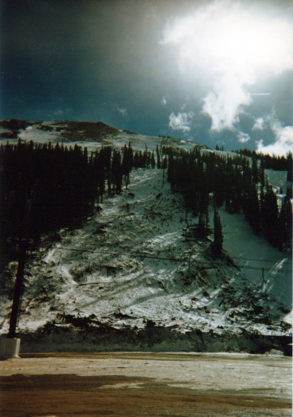 Avalanche at Loveland Ski Area (circa 1997) by Mike Bond