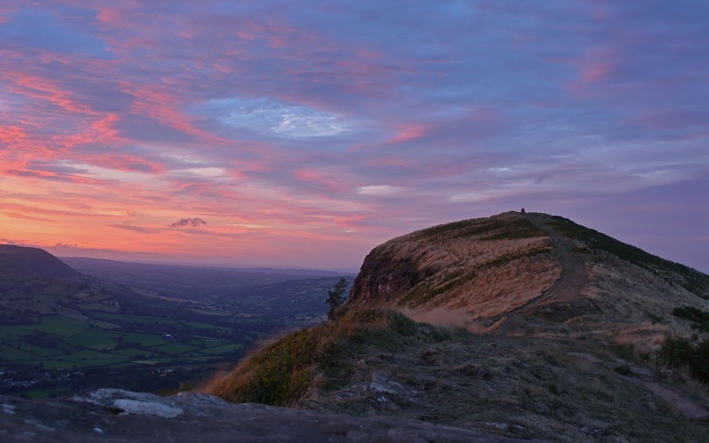 Ysgyryd Fawr (Skirrid) Summit at Sunset by Steve Griffiths