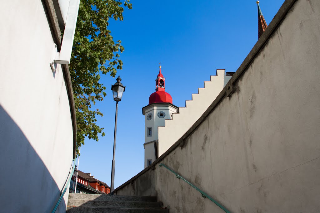 Das Rathaus in der Surseer Altstadt für einmal aus einer ungewöhnlichen Perspektive... by PriSka