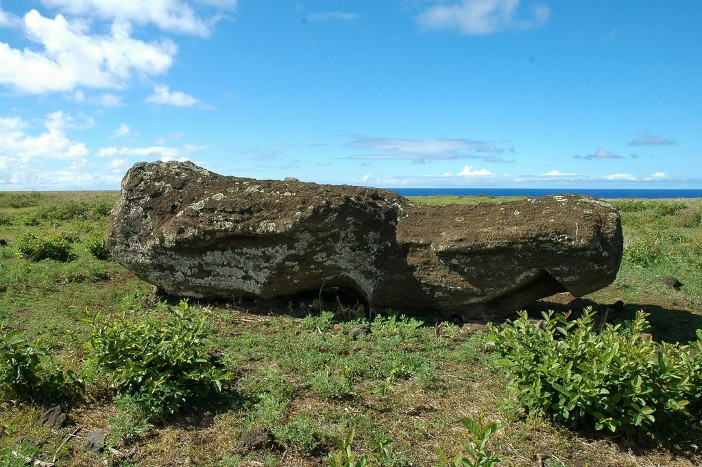 Sleaping Moai / Alvó Moai by Száller Zoltán