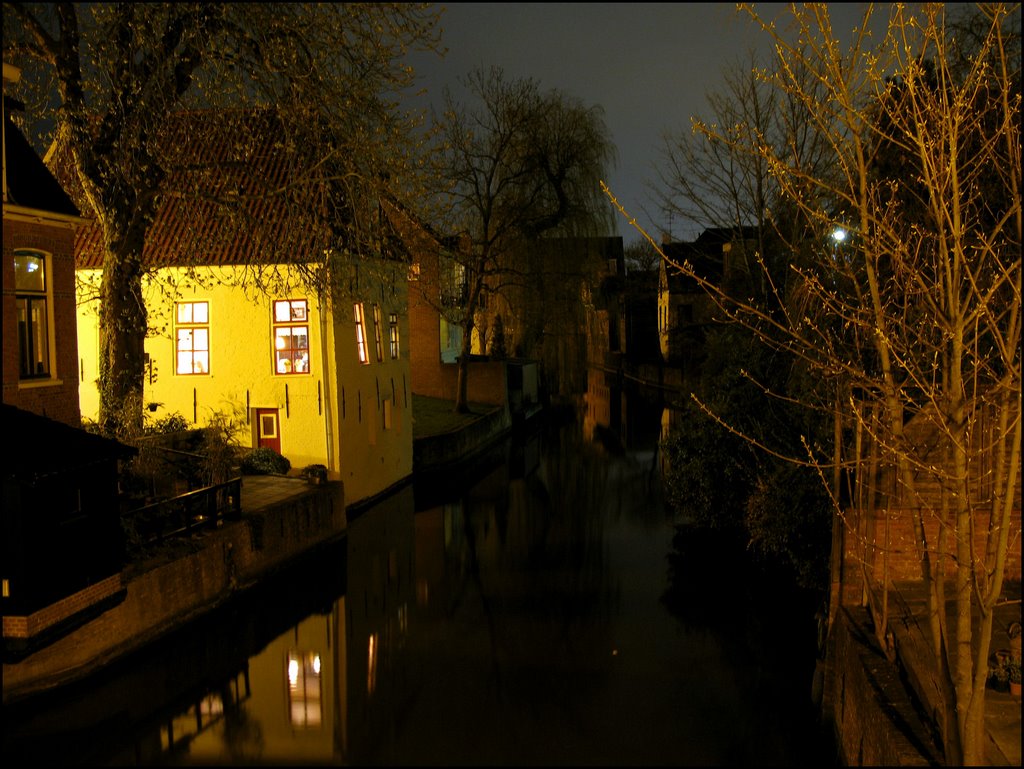 Appingedam: Damsterdiep in avondsfeer by © Dennis Wubs