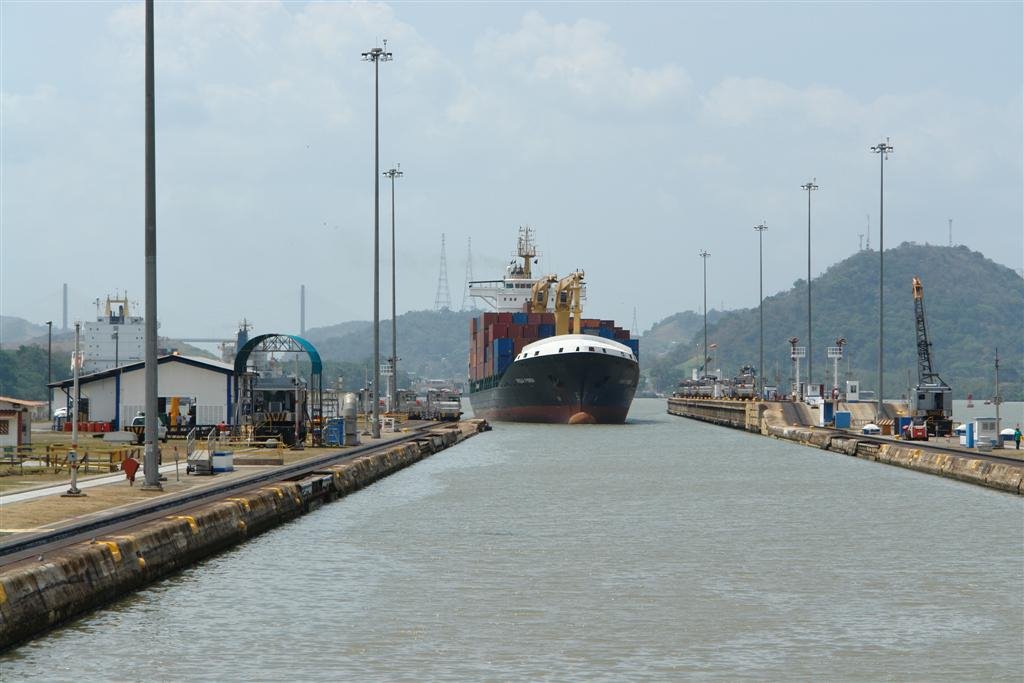 Miraflores locks - Panama Canal by John M Sullivan