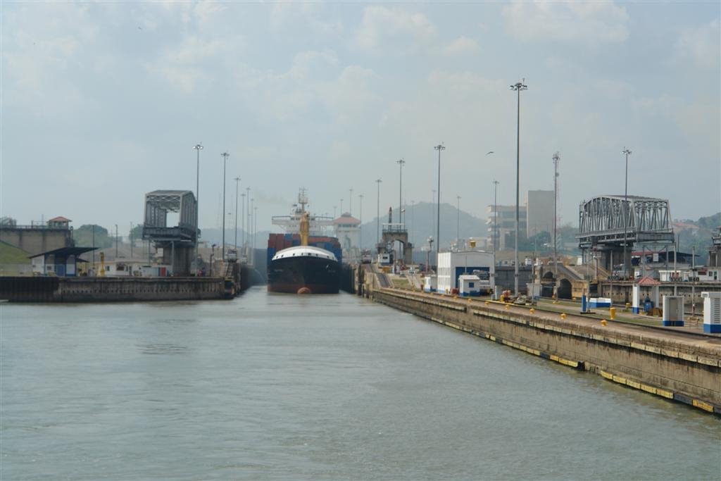 Miraflores locks - Panama Canal by John M Sullivan