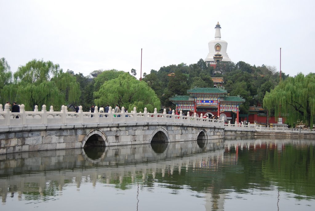 Beihai Park, Beijing, White Dagoba by Potums