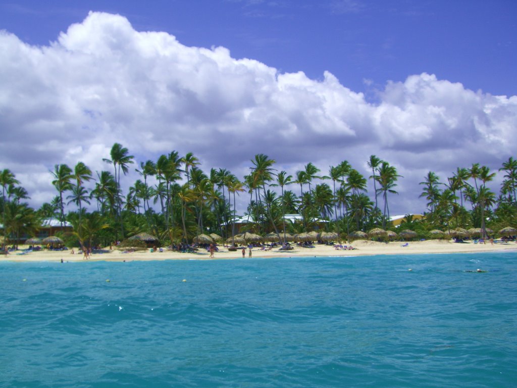 Palladium beach from the ocean by Ingo von Dach