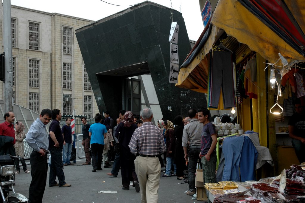 Subway's entrance near Gran Bazaar in Tehran, Iran. by Nicola e Pina Iran 2008