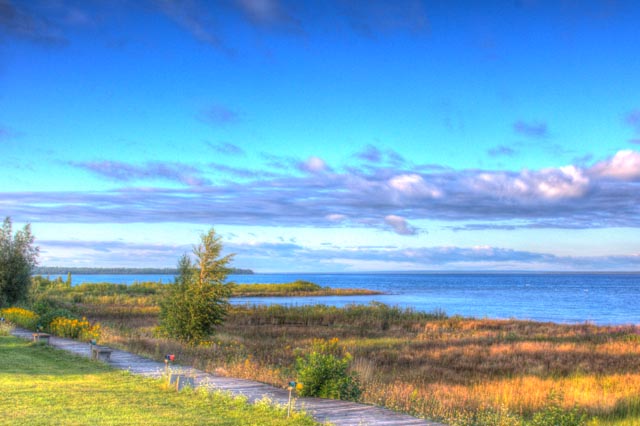 Lake Huron from St. Ignace by rossograph