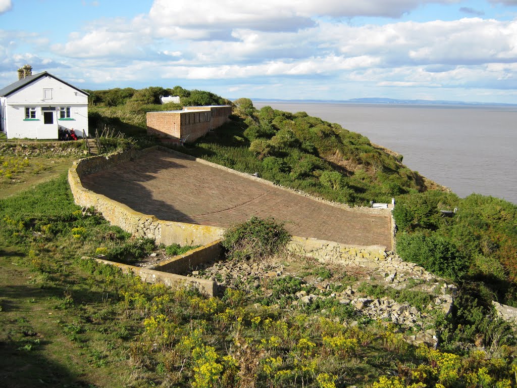 Rainwater Collector, Flat Holm. by Bob&Anne Powell