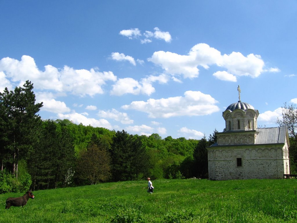 A Donkey, Gaca and a Church by Jovan Đerić