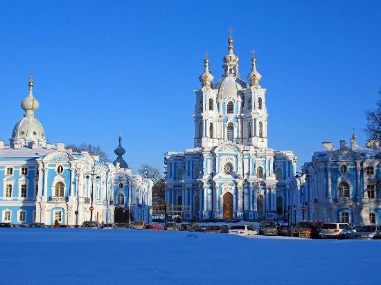 Smolny Cathederal, St Petersburg by Gordon Abben