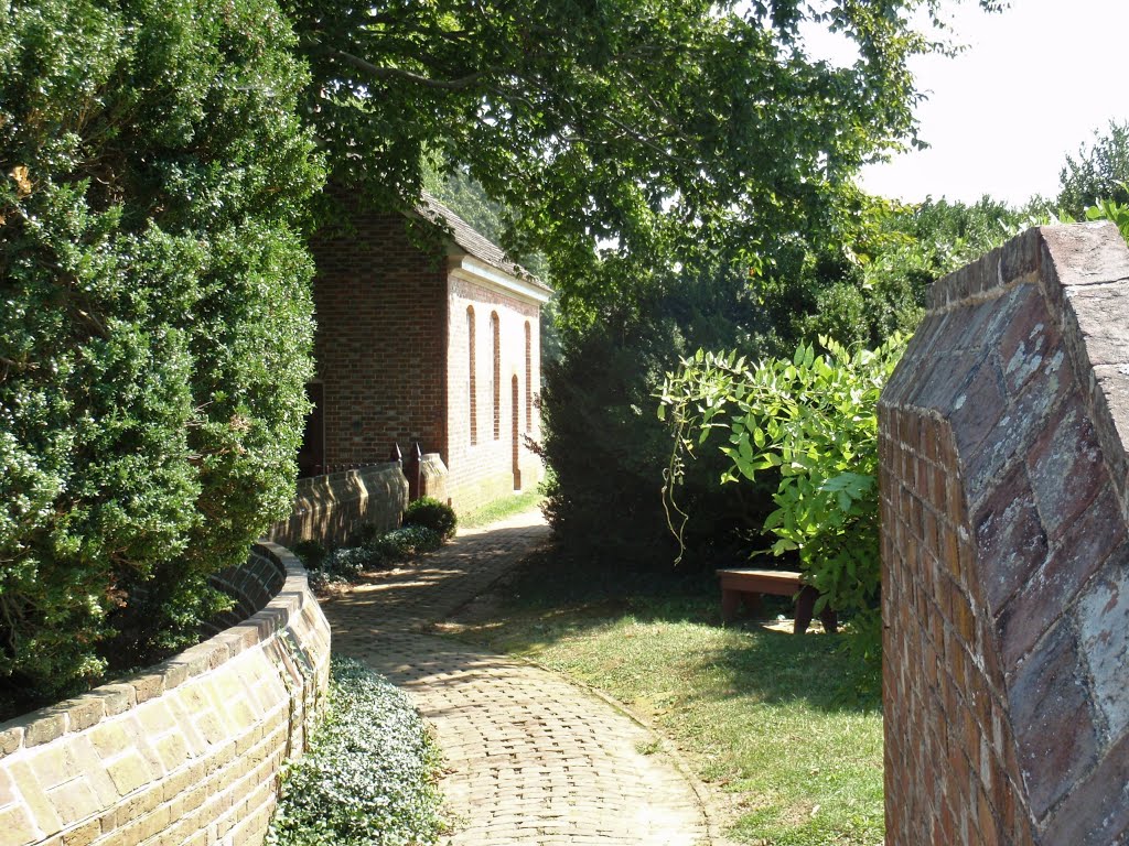 West walkway between the hall and gardens by Grandoodle