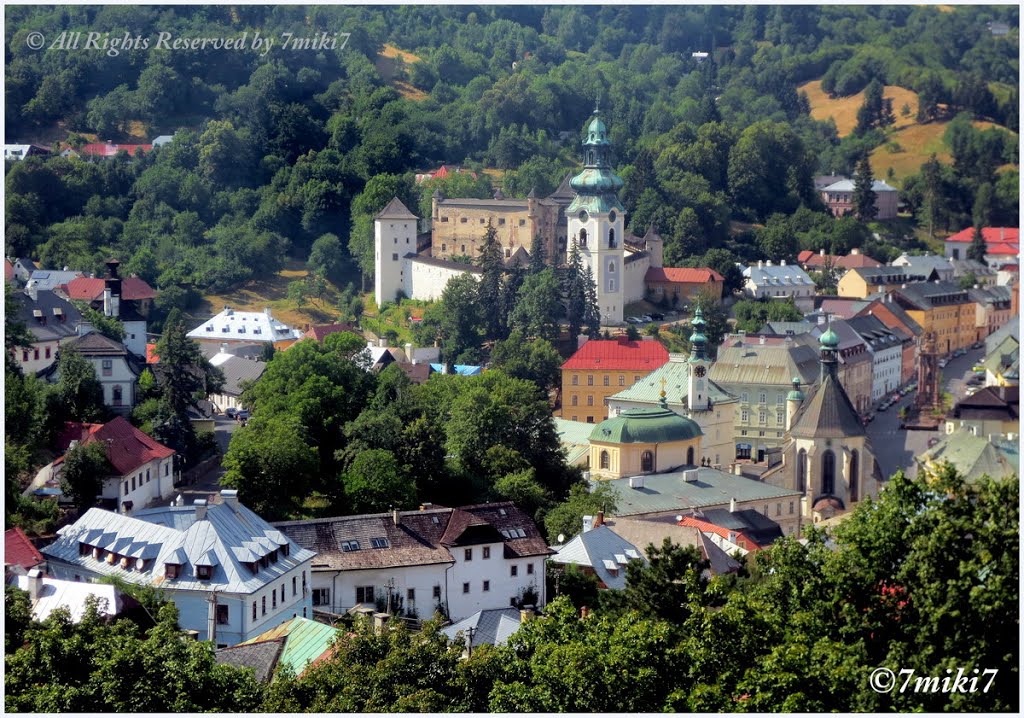 Banská Štiavnica - pohľad z Nového na Starý zámok by 7miki7