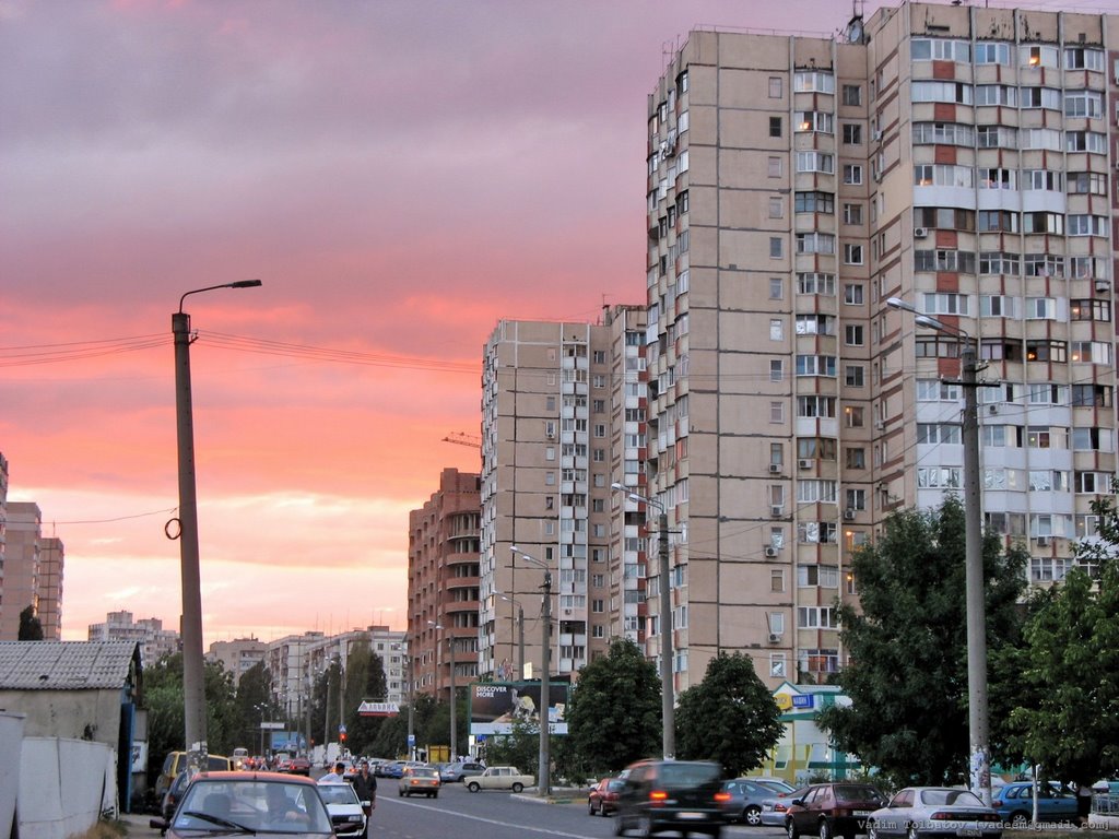 Pink Sunset by Vadim Tolbatov