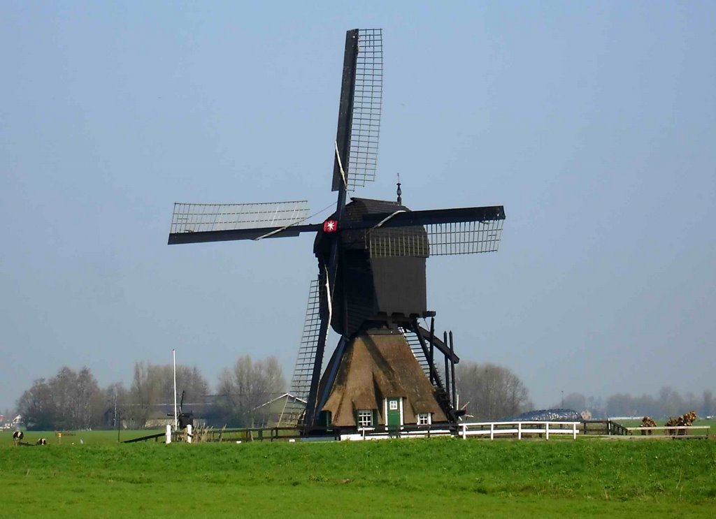 Netherlands, Langerak, Drainage mill "De Westermolen" anno 1652, April 2005 by senna3