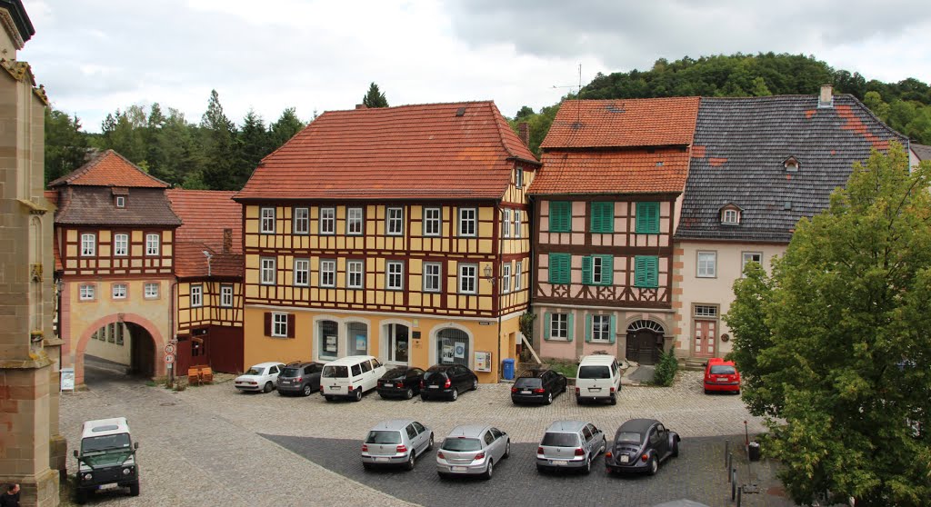 Königsberg/Bayern Blick aus dem Rathausfenster auf den Marktplatz by Contessa