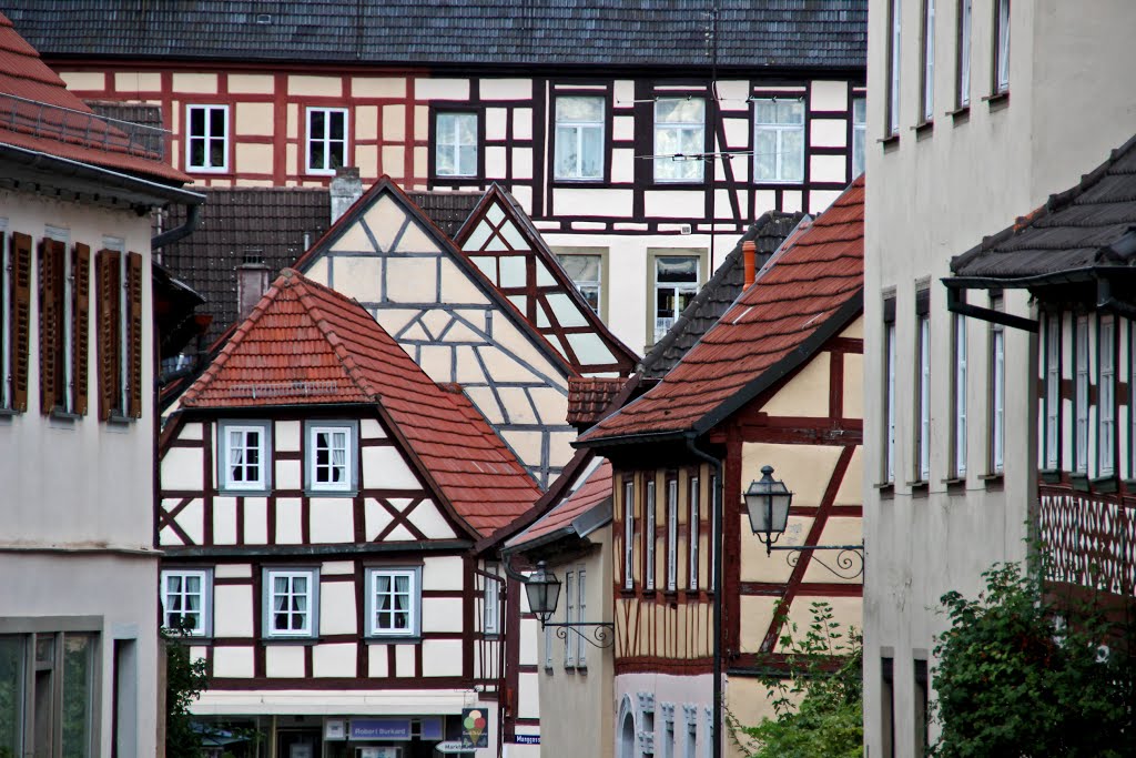 Königsberg/Bayern Blick aus der Eduard-Lingel-Straße zur Wintergasse by Contessa