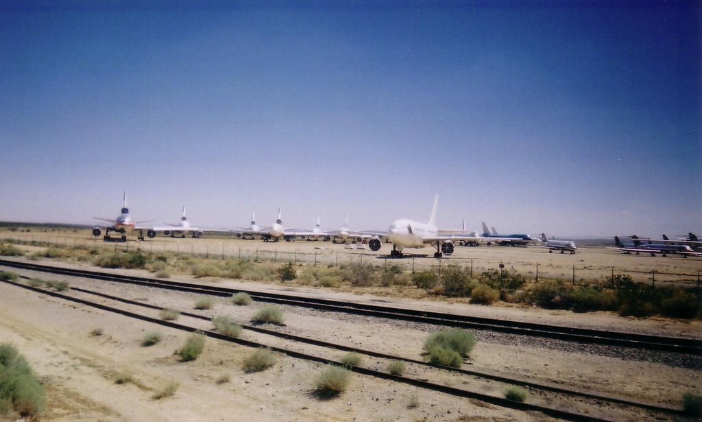 Mothballed Aircraft at Mojave by Steeping