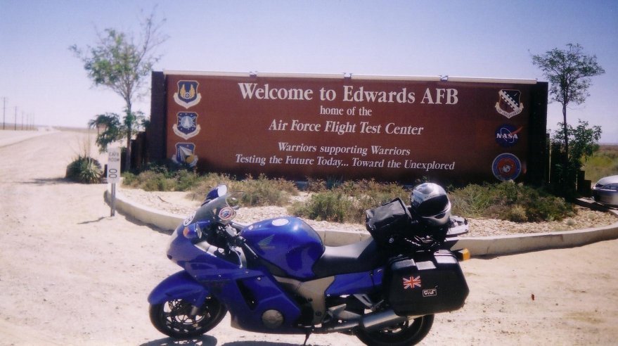 Entrance to Edwards AFB by Steeping